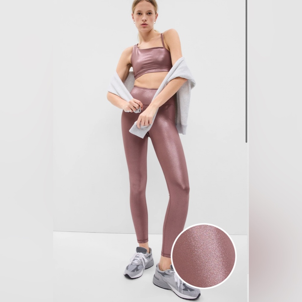GAP NWT GapFit Recycled High Rise Power Shine Leggings‎